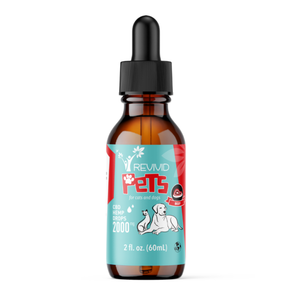 Revivid Pets Beef Flavor 2,000mg Full Spectrum CBD Tincture