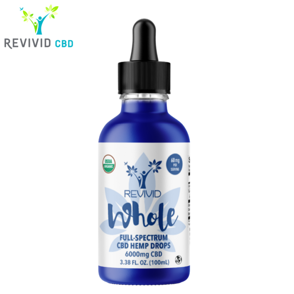 REVIVID WHOLE 6,000mg FULL SPECTRUM TINCTURE