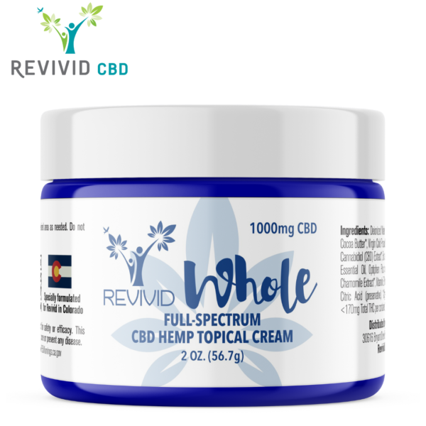 ORGANIC WHOLE TOPICAL 1000mg Full Spectrum